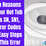 fix sn error code on hot tub